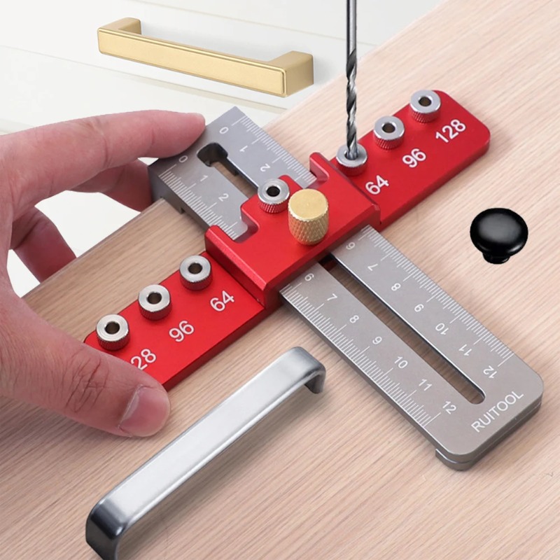 Woodworking Templates - مسطرة قوالب تحديد مواقع الثقوب القابلة