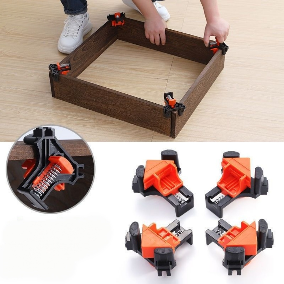 Woodworking Right Angle Clamp - 4 قطع 90 ° مشبك زاوية