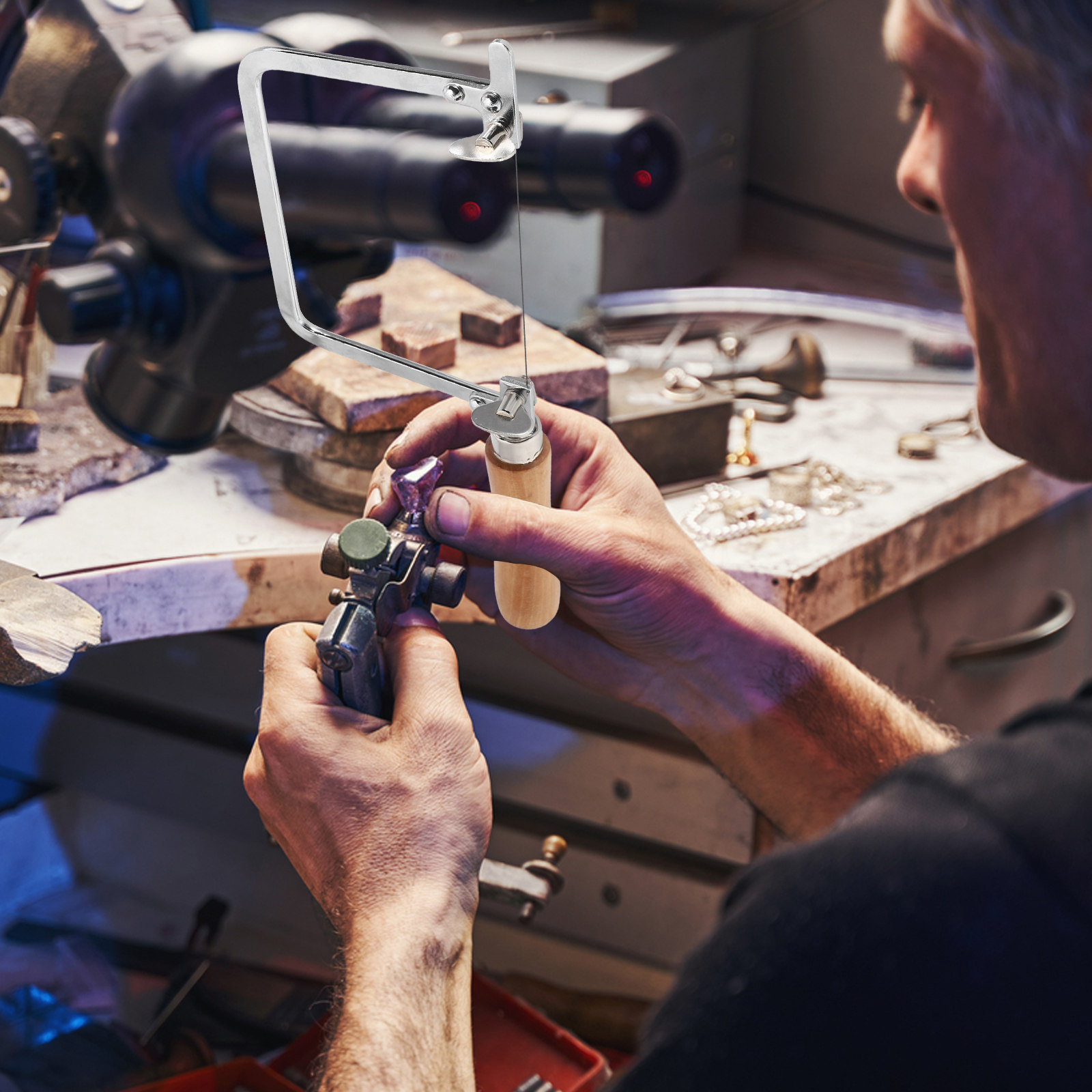 Woodworking Artisans - 1 مجموعة من منشار المجوهرات على