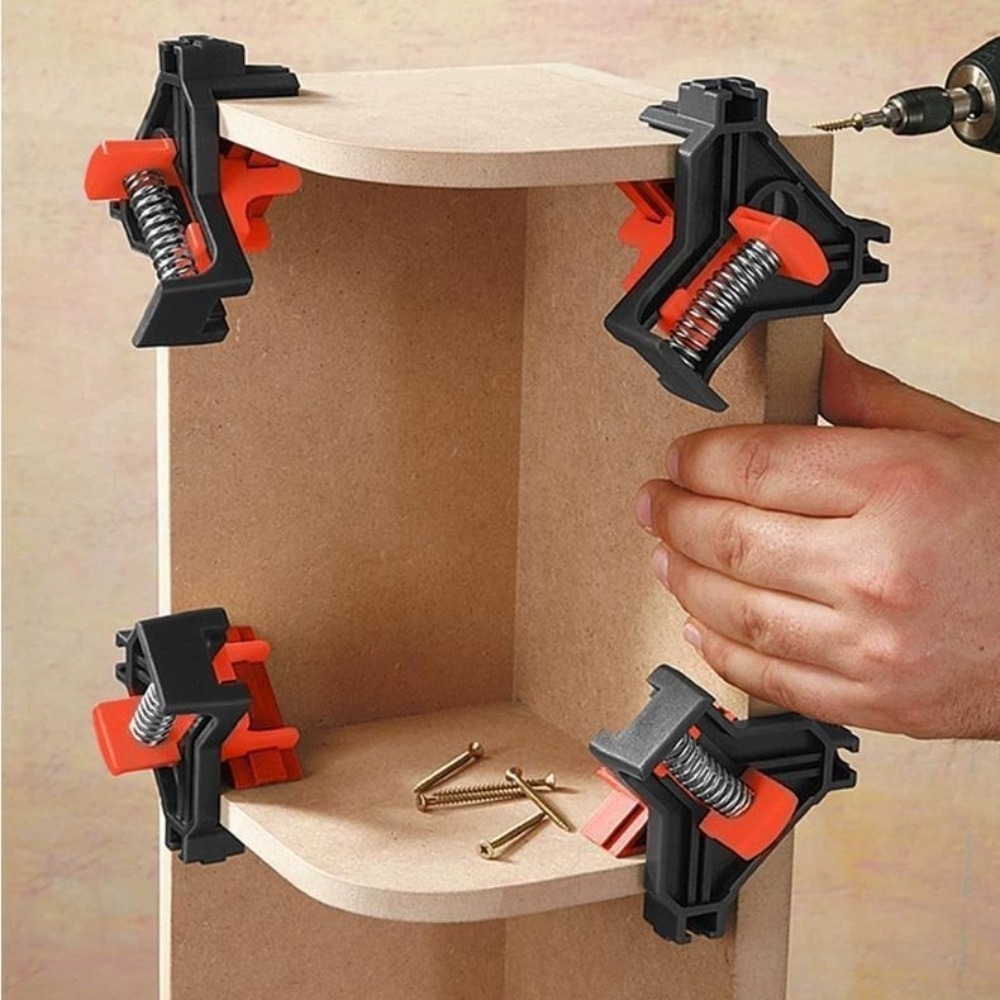 4 قطع 90 °   مشبك زاوية قائمة، - مراجعة Woodworking Right Angle Clamp وسعره