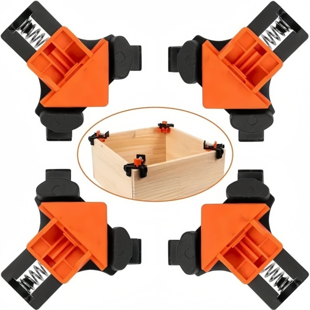 4 قطع 90 °   مشبك زاوية قائمة، - مراجعة Woodworking Right Angle Clamp وسعره