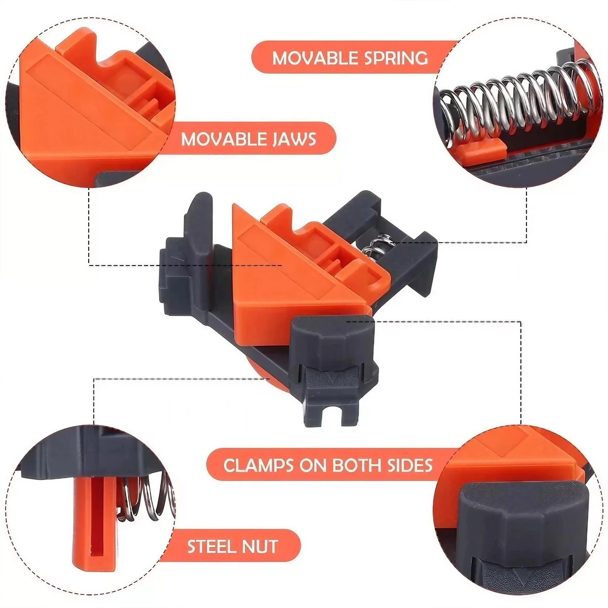 طقم مشبك زاوية 90 درجة عالي ال - مراجعة Woodworking Right Angle Clamp وسعره