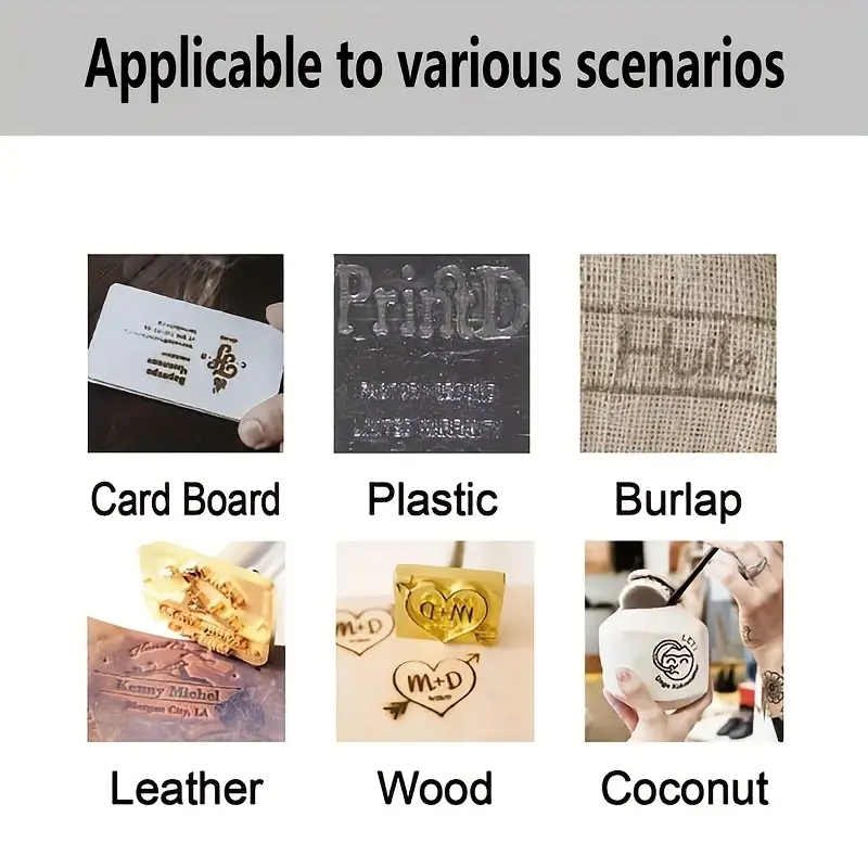 ختم حديدي نحاسي M8 بشعار مخصص  - مراجعة Woodworking Logo Design وسعره