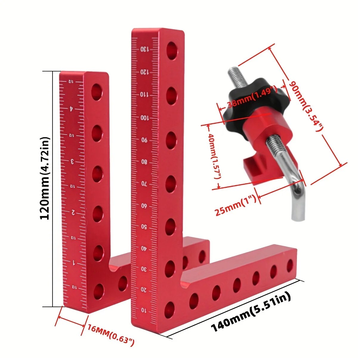 مجموعة واحدة من مشابك الزوايا  - مراجعة Woodworking Right Angle Clamp وسعره