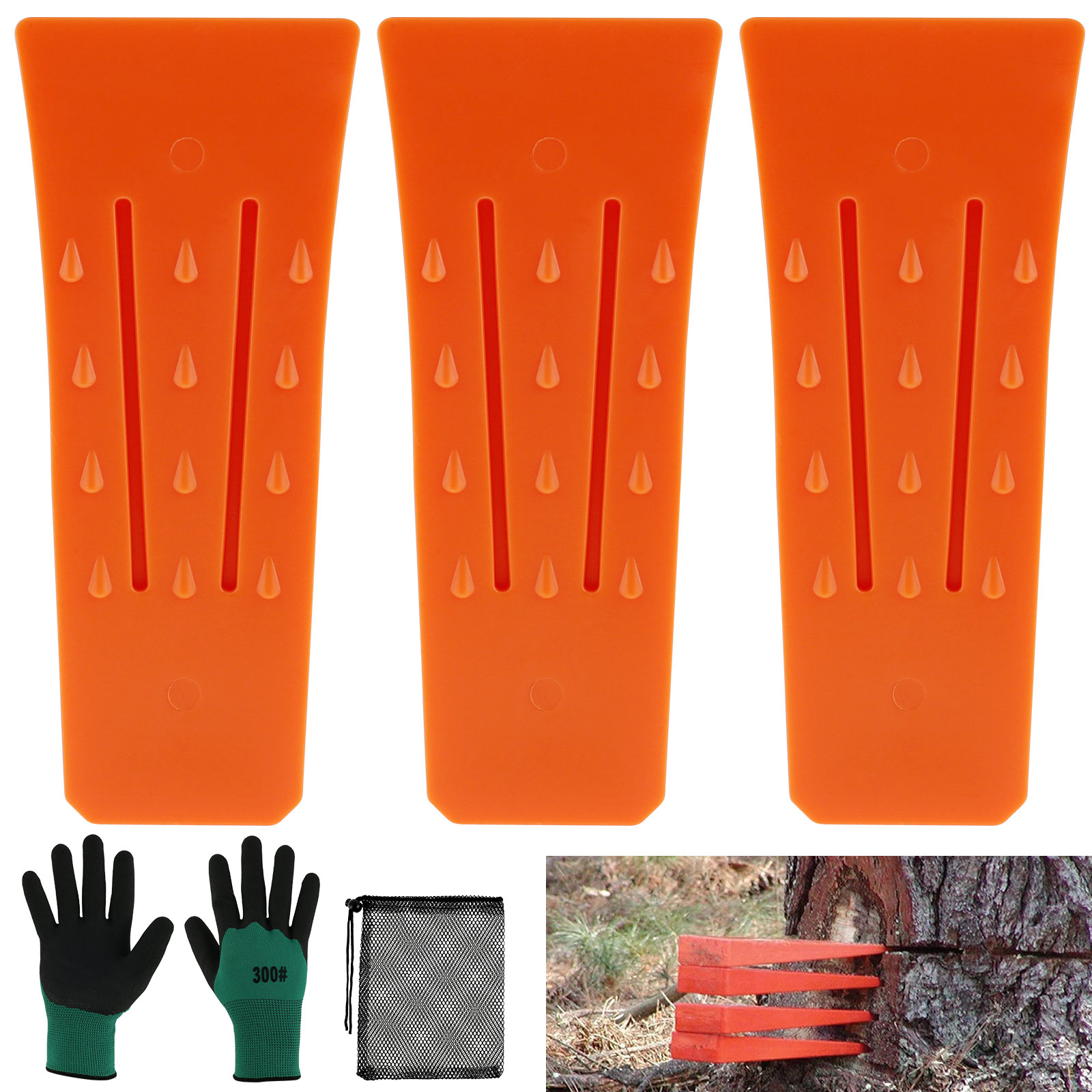 3 قطعة أسافين قطع الأشجار بلاس - مراجعة Woodworking Gloves وسعره