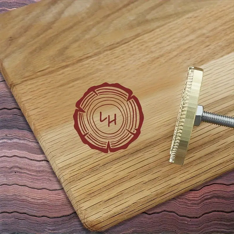 مكواة وسم خشبية مخصصة لأعمال ا - مراجعة Woodworking Logo Design وسعره
