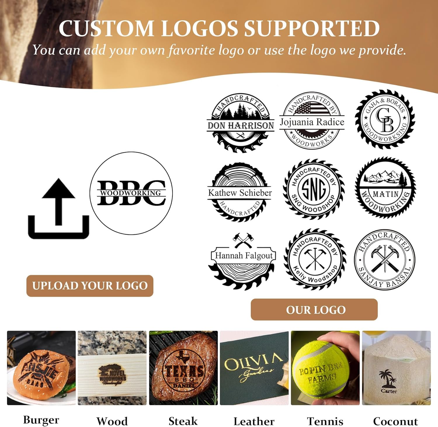 مكواة نقش كهربائية مخصصة للخشب - مراجعة Woodworking Logo Design وسعره