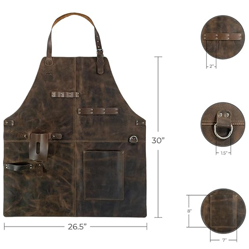 مريلة عمل من جلد البولي يوريثا - مراجعة Woodworking Artisans وسعره